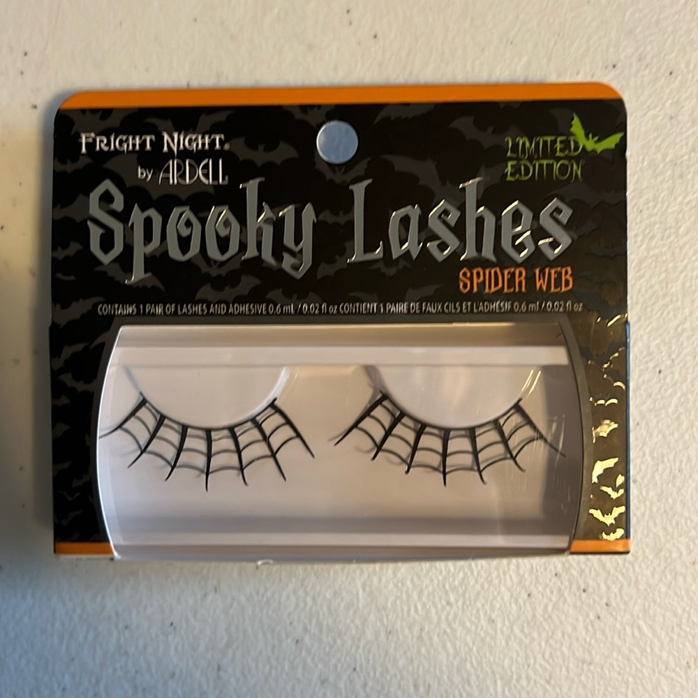 NIB New Halloween Spider Web False Eyelashes